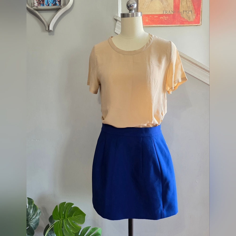 Zara Skirt Blue Size Small NWT